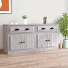 Image de vidaXL Sideboards 2 pcs. Gris Sonoma Matériau dérivé du bois