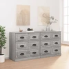 Image de vidaXL Sideboards 2 pcs. Gris Sonoma Matériau dérivé du bois