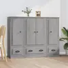 Image de vidaXL Highboards 3 pcs. Gris Sonoma Matériau dérivé du bois
