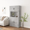 Image de vidaXL Highboard gris béton bois composite