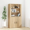 Image de vidaXL Highboard chêne Sonoma Matériau dérivé du bois