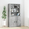 Image de vidaXL Highboard gris béton bois composite