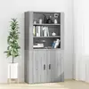 Image de vidaXL Highboard Gris Sonoma Matériau dérivé du bois