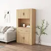 Image de vidaXL Highboard chêne Sonoma Matériau dérivé du bois