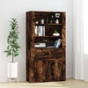 Image de vidaXL Highboard chêne fumé bois composite