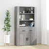 Image de vidaXL Highboard Gris Sonoma Matériau dérivé du bois
