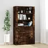Image de vidaXL Highboard chêne fumé bois composite