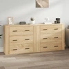 Image de vidaXL Sideboards 2 pcs. chêne Sonoma bois composite