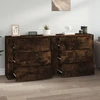 Image de vidaXL Sideboards 2 pcs. Chêne fumé Bois composite