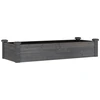 Image de vidaXL Lit surélevé avec insert Gris 120x45x25 cm Sapin massif