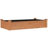 Image de vidaXL Lit surélevé avec insert Brun 120x60x25 cm Sapin massif