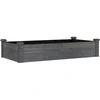 Image de vidaXL Lit surélevé avec insert Gris 120x60x25 cm Sapin massif