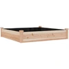 Image de vidaXL Lit surélevé avec insert 120x120x25 cm bois massif sapin