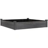 Image de vidaXL Lit surélevé avec insert Gris 120x120x25 cm Sapin massif