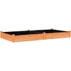 Image de vidaXL Lit surélevé avec insert Brun 240x120x25 cm Sapin massif
