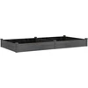 Image de vidaXL Lit surélevé avec insert Gris 240x120x25 cm Sapin massif