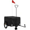 Image de vidaXL Remorque pour vélo Noir 45 kg Fer