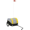 Image de vidaXL Remorque vélo noir et jaune 30 kg de fer