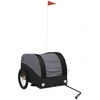 Image de vidaXL Remorque pour vélo Noir 45 kg Fer