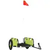 Image de vidaXL Remorque vélo Vert Tissu Oxford et fer