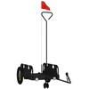 Image de vidaXL Remorque pour vélo Noir Tissu Oxford et fer