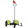 Image de vidaXL Remorque vélo Vert Tissu Oxford et fer
