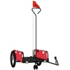 Image de vidaXL Remorque pour vélo Rouge Tissu Oxford et fer