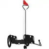 Image de vidaXL Remorque pour vélo Noir Tissu Oxford et fer