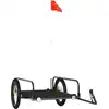 Image de vidaXL Remorque pour vélo Noir 135x70x37 cm Fer