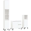 Image de vidaXL Ensemble de meubles de salle de bain 3 pièces blanc en bois composite