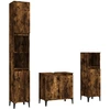 Image de vidaXL Ensemble de meubles de salle de bain 3 pièces chêne fumé bois composite