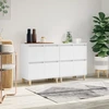 Image de vidaXL Sideboards 2 pcs. Blanc 60x35x70 cm Bois composite