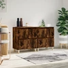 Image de vidaXL Sideboards 2 pcs. Chêne fumé 60x35x70 cm Bois composite