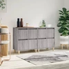 Image de vidaXL Sideboards 2 pcs. Gris Sonoma 60x35x70 cm Bois composite