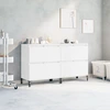 Image de vidaXL Sideboards 2 pcs. Blanc 60x35x70 cm Bois composite