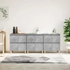 Image de vidaXL Sideboards 3 pcs. Gris béton 60x35x70 cm Bois composite