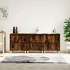 Image de vidaXL Sideboards 3 pcs. Chêne fumé 60x35x70 cm Bois composite