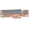 Image de vidaXL Ensemble salon de jardin 6 pièces avec coussins bois massif douglas