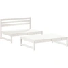 Image de vidaXL Ensemble salon de jardin 2 pièces blanc pin massif