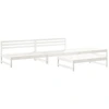 Image de vidaXL Ensemble salon de jardin 4 pièces blanc pin massif