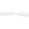 Image de vidaXL Ensemble salon de jardin 6 pièces blanc pin massif