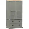 Image de vidaXL Armoire VIGO Gris 90x55x170 cm Pin massif