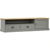 Image de vidaXL Armoire TV VIGO Gris 156x40x40 cm Pin massif