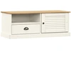 Image de vidaXL Armoire TV VIGO blanc 106x40x40 cm pin massif