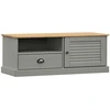 Image de vidaXL Armoire TV VIGO Gris 106x40x40 cm Pin massif