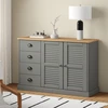 Image de vidaXL Sideboard avec tiroirs VIGO 113x40x75 cm Pin massif