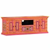 Image de vidaXL Armoire TV rose 110x30x40 cm bois massif mangue
