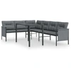 Image de salon de jardin 2 pièces anthracite acier