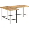 Image de vidaXL Bureau 165x110x77 cm bois massif mangue et fer