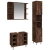 Image de vidaXL Ensemble de meubles de salle de bain 3 pièces chêne fumé bois composite